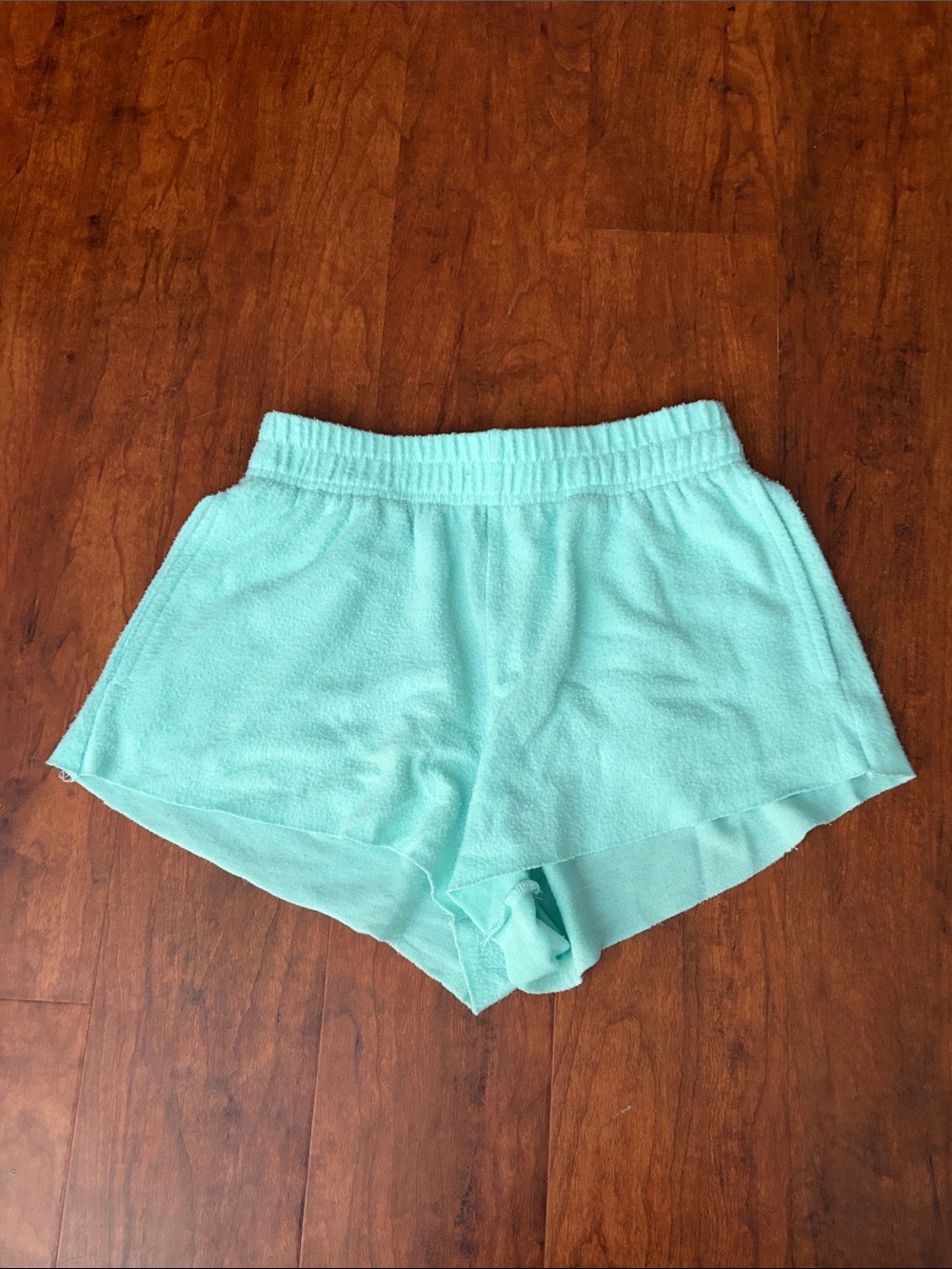 Suzette Collection Girls Mint Terry Shorts Size Large